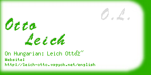 otto leich business card